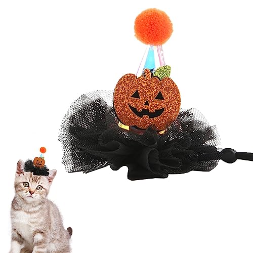 Halloween-Hundehut, Haustier-Kostüm, Hut für Hunde und Katzen, weiches Halloween-Kostüm, Zubehör mit Fledermaus-Kürbis-Muster, Verkleidungs-Kostüm, Geschenk für Hundeliebhaber Jildouf Halloween-Hundehut, Haustier-Kostüm, Hut für Hunde und Katzen, weiches Halloween-Kostüm, Zubehör mit Fledermaus-Kürbis-Muster, Verkleidungs-Kostüm, Geschenk für Hundeliebhaber Jildouf von Jildouf