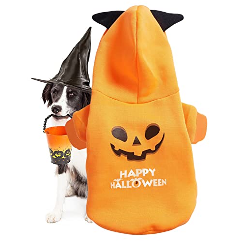Halloween-Kostüm für Hunde, Halloween-Kostüm, Halloween-Kostüm, Halloween-Kostüm für Hunde und Katzen, lustige Haustierkleidung, Mantel mit Kapuze aus Fleece Jildouf Halloween-Kostüm für Hunde, Halloween-Kostüm, Halloween-Kostüm, Halloween-Kostüm für Hunde und Katzen, lustige Haustierkleidung, Mantel mit Kapuze aus Fleece Jildouf von Jildouf