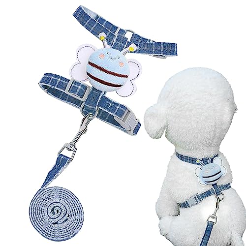 Hundegeschirr-Set, kleine Größe, strapazierfähig, verstellbar, einfache Kontrolle, atmungsaktiv, Cartoon-Design, Haustierzubehör für kleine und mittelgroße Hunde Jildouf Hundegeschirr-Set, kleine Größe, strapazierfähig, verstellbar, einfache Kontrolle, atmungsaktiv, Cartoon-Design, Haustierzubehör für kleine und mittelgroße Hunde Jildouf von Jildouf