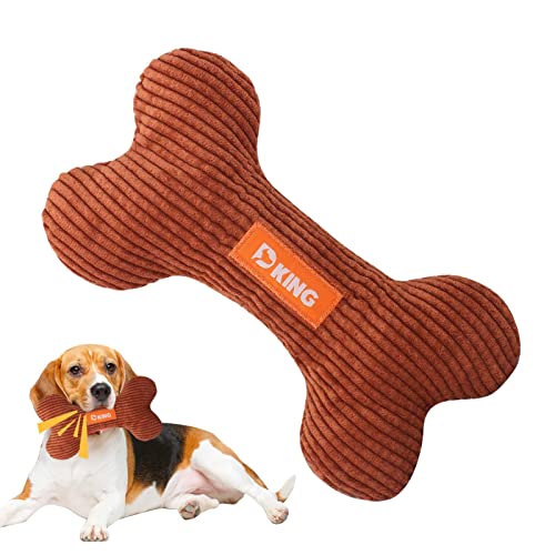 Jildouf Ausgestopftes Hundespielzeug, interaktives Plüschknochen-Beißspielzeug für Welpen, verschleißfestes Beißspielzeug für drinnen und draußen, schönes entspannendes Spielzeug für Haustiere von Jildouf