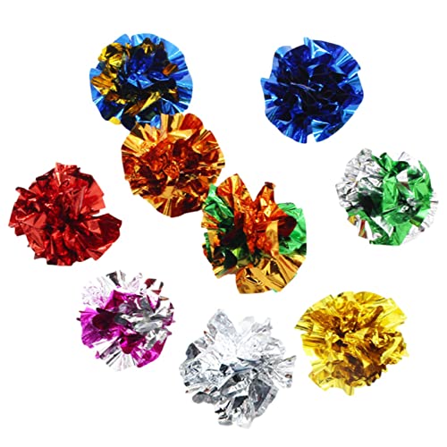 Jildouf Crinkly Katzenspielzeug, 10-teiliges Katzenspielzeug, bunte Bälle für Katzen, leicht zum Kauen und Jagen Cat Crinkle Balls Katzenspielzeug Jildouf Crinkly Katzenspielzeug, 10-teiliges Katzenspielzeug, bunte Bälle für Katzen, leicht zum Kauen und Jagen Cat Crinkle Balls Katzenspielzeug von Jildouf