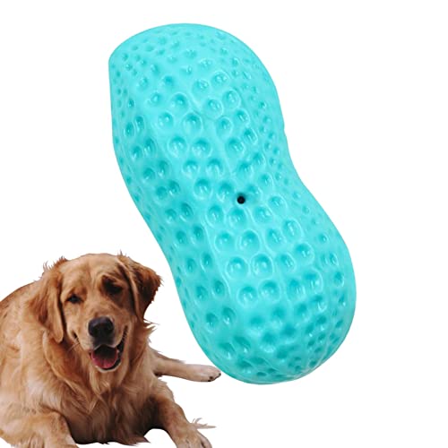 Jildouf Erdnuss-Hundespielzeug - Unzerstörbares Hundespielzeug mit Erdnuss-Design | Quietschender Hund mittlerer Rasse, Hundespielzeug, Robustes, langlebiges Hundespielzeug von Jildouf