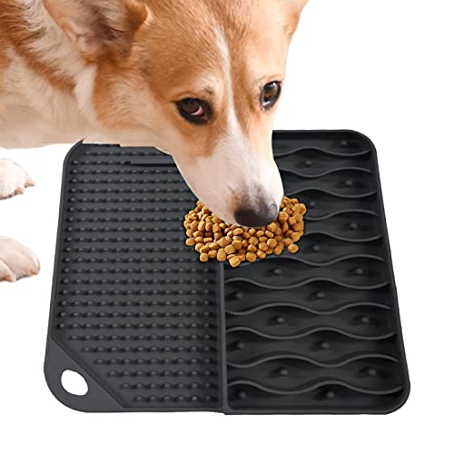 Jildouf Katzen-Leckenmatte - Anti-Rutsch-Matte für Hunde mit Saugnäpfen | Rutschfeste Hundelecken Matte, Katzen-Leckenmatte, Hundeleckmatte Jildouf Katzen-Leckenmatte - Anti-Rutsch-Matte für Hunde mit Saugnäpfen | Rutschfeste Hundelecken Matte, Katzen-Leckenmatte, Hundeleckmatte von Jildouf