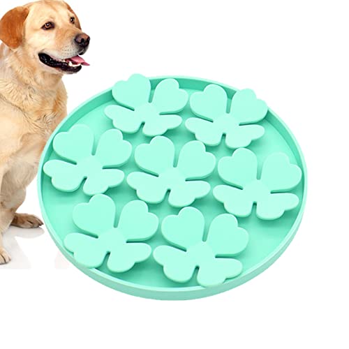 Jildouf Leckmatte für Hunde,Saugnapf-Erdnussbutter-Leckkissen für Hunde | Erhöhter Hunde-Puzzlenapf im Blumen-Design zur Linderung von Langeweile, Leckereien am Boden oder an der Wand Jildouf Leckmatte für Hunde,Saugnapf-Erdnussbutter-Leckkissen für Hunde | Erhöhter Hunde-Puzzlenapf im Blumen-Design zur Linderung von Langeweile, Leckereien am Boden oder an der Wand von Jildouf