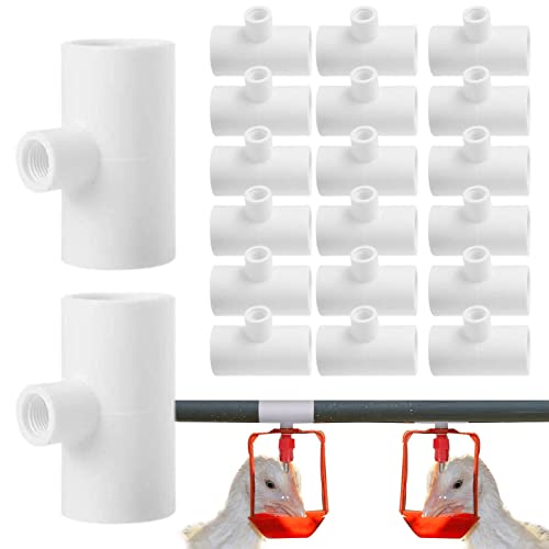 Jildouf PVC-Armaturen für horizontale Hühnerbewässerung – Geflügelbecher mit Gewinde | Automatische Geflügelnippel horizontale Seitenmontage Zubehör Jildouf PVC-Armaturen für horizontale Hühnerbewässerung – Geflügelbecher mit Gewinde | Automatische Geflügelnippel horizontale Seitenmontage Zubehör von Jildouf
