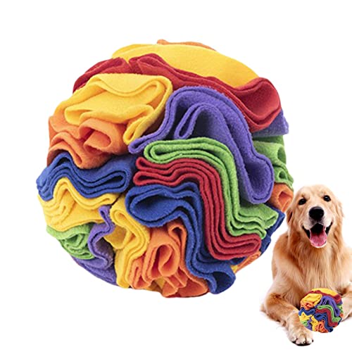 Jildouf Schnüffelball für Hunde | Snuffle Ball Interaktives Hundespielzeug,Fun Crinkly Plüsch-Hundebereicherungsspielzeug, mentale Stimulation, interaktive Hundefuttermatte für natürliche von Jildouf