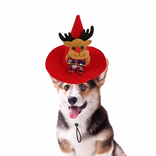 Jildouf Weihnachtsmütze für Katzen, Plüsch, Weihnachtsmütze, Weihnachtsstil, Weihnachtskostüm mit verstellbarem Gummiband, Haustier-Kostüme, Urlaubsparty, Welpen, kleine Hunde, Katzen, Jildouf Weihnachtsmütze für Katzen, Plüsch, Weihnachtsmütze, Weihnachtsstil, Weihnachtskostüm mit verstellbarem Gummiband, Haustier-Kostüme, Urlaubsparty, Welpen, kleine Hunde, Katzen, von Jildouf