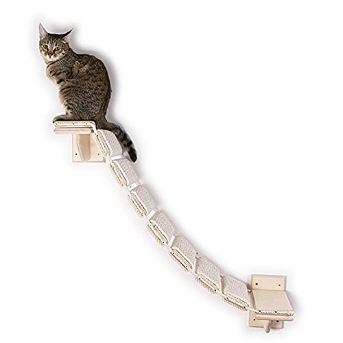 Wall Climbing Ladder, Haustier Holz Katze Regal, Katze Perch Climber, Katze Treppe, Cat Sleeper Plattform, Safe, Platzsparende, Einfache Installation, Zum Spielen Cat Schlaf Jildouf von Jildouf