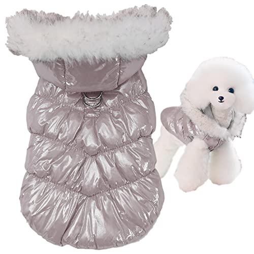 Warme Hundejacke, leichte Katzenjacke für kaltes Wetter, warme Fleece-Kleidung mit Loch für kleine und mittelgroße Hunde Jildouf Warme Hundejacke, leichte Katzenjacke für kaltes Wetter, warme Fleece-Kleidung mit Loch für kleine und mittelgroße Hunde Jildouf von Jildouf