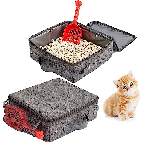 Katzentoilette, Tragbare Faltbare Katzentoilette, Faltbare Tragbare Katzentoilette, Katzen Katzenklo, Kann als Kätzchentoilette, als Kätzchenbett, 30 x 30 x 11cm Katzentoilette, Tragbare Faltbare Katzentoilette, Faltbare Tragbare Katzentoilette, Katzen Katzenklo, Kann als Kätzchentoilette, als Kätzchenbett, 30 x 30 x 11cm von Jilskl