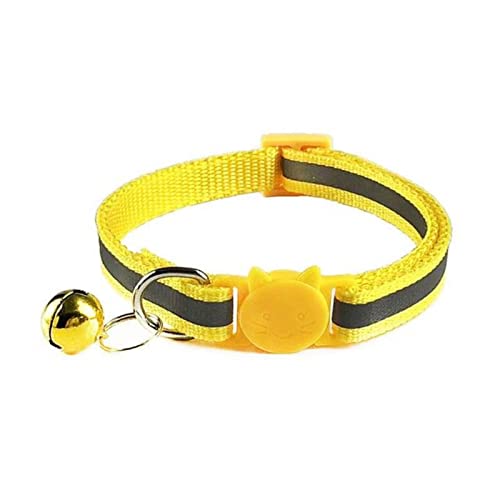 JimAndAlice 1 x leicht zu tragendes Halsband mit Glöckchen, reflektierendes Licht, verstellbare Schnalle, Welpenzubehör, Hundezubehör von JimAndAlice