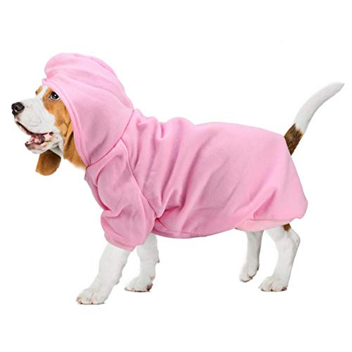 Jimfoty Hunde-Kapuzenpullover aus Polyester (Pink, XXL) von Jimfoty
