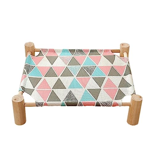 Erhöhtes Hundebett, kühlend, Camp für Hunde, Katzen, kleines Bett aus Holz, für Haustiere, Haustiere, Innenbereich, Außenbereich, Hundebett, großes Hundekissen von Jimtuze