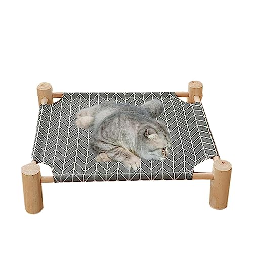 Erhöhtes Hundebett, kühlend, Camp für Hunde, Katzen, kleines Bett aus Holz, für Haustiere, Haustiere, Innenbereich, Außenbereich, Hundebett, großes Hundekissen von Jimtuze