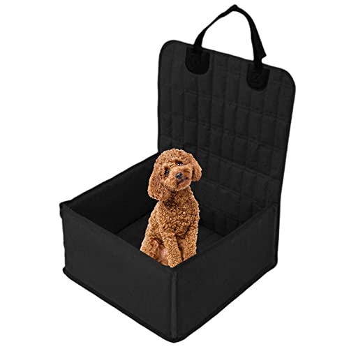 Jimtuze Haustier-Autositz | Reise-Tragetasche für Hunde, atmungsaktiv und verstellbar, mit Rücksitzgurt für Haustiere in den Größen S, , L von Jimtuze