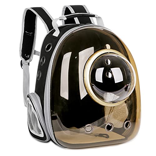 Space Capsule Cat Backpack, Pet Bubble Backpack, Fully Transparent and Breathable for Cats Puppies Rabbit, Airline-Approved, Designed for Travel, Hiking, Walking & Outdoor Use(43,2*33*27,9 cm) von JinKeHong