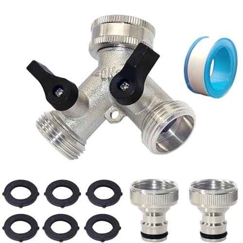 2 wege verteiler wasser 3/4 zoll, Y Distributor, Water tap Distributor, Water Connection Distributor, Garden Hose Distributor, Water Connection Adapter Garden, Inlet Hose Washing Machine 2 wege verteiler wasser 3/4 zoll, Y Distributor, Water tap Distributor, Water Connection Distributor, Garden Hose Distributor, Water Connection Adapter Garden, Inlet Hose Washing Machine von Jinfanshurich