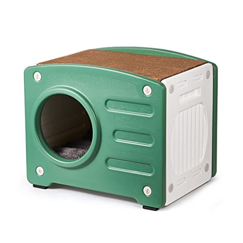 Doppelschichtiges Katzennest Sommer-Katzenhaus Sommer-Katzenbett Abnehmbares Und Waschbares Katzennest Allgemeines Haustierzubehör(Color:Green) von JingYi Store