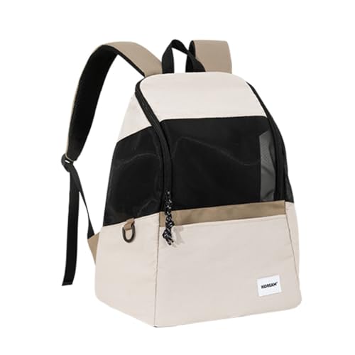 Haustier-Ausflugstasche Tragbarer Rucksack Lässige Katzentasche Atmungsaktiver Rucksack Reiserucksack (Color : White, Size : 36 * 23 * 43cm) von JingYi Store