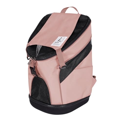 Haustierrucksack Ausflugsrucksack Tragbare Ausflugstasche Autohaustiertasche Faltbare Katzentasche (Color : Pink, Size : 30 * 30 * 50cm) von JingYi Store