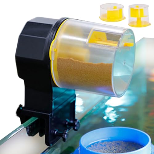 Automatischer Fischfütterer - Batteriebetriebener Zeitschalter,Automatische Futterautomaten,Für Aquarium Urlaub Zuhause Haustierhandlung Betta Schildkröte von Jingmiger
