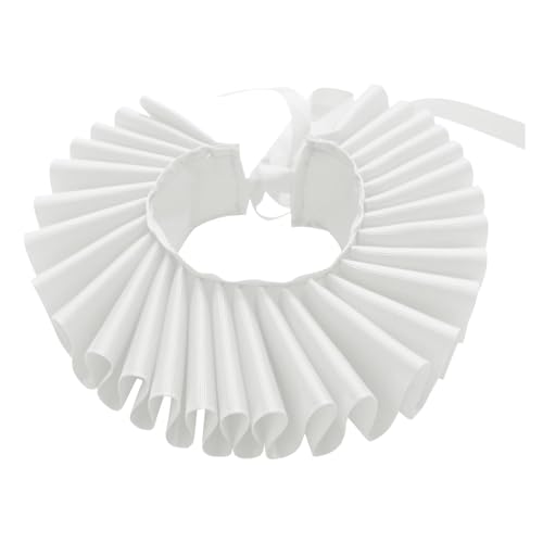 Elisabethanisches Halsband mit Rüschen für Katzen | Elisabethanisches Halsband für Hundekatze | Rüschenhalsband für Haustier-Kostüm, verstellbares Fotografie-Zubehör, Flughalsband von Jingmiger