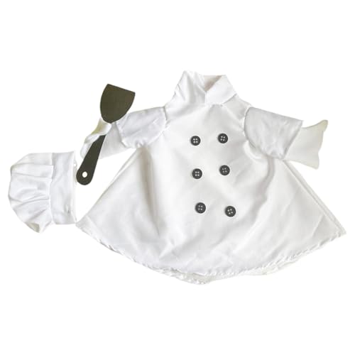 Gänse Kostüm, Chefgänse -Outfit | Frühlingsrasengänse Haustierkleidung Set - Cartoon Chef Outfit Gartenstatue -Dekoration für Frühling, Rasen, Hof von Jingmiger