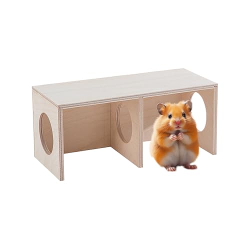 Hamsterhaus Aus Holz, Hamster Versteck, Hamster Eckhaus, Lebensraum Für Hamsterverstecke Für Zwerghamster Rennmäuse Kleine Haustiere von Jingmiger
