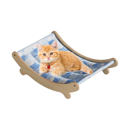 Jingmiger Katzen Hängematte Bett - Tragbare Kühlmatte Für Haustiere | Haustierkissen Für Wohnzimmer Büro Schlafzimmer Balkon Haus Jingmiger Katzen Hängematte Bett - Tragbare Kühlmatte Für Haustiere | Haustierkissen Für Wohnzimmer Büro Schlafzimmer Balkon Haus von Jingmiger