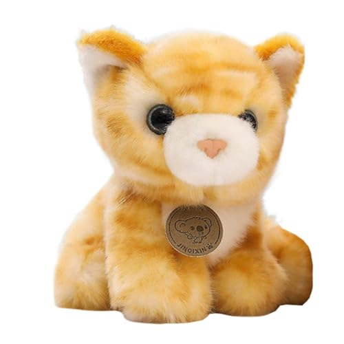 Jingmiger Katzen-Plüschtier, Katze, schönes Kätzchen-Plüschtier zum Kuscheln, handgefertigtes Katzenplüschtier, 6,3 Zoll für , Mädchen von Jingmiger