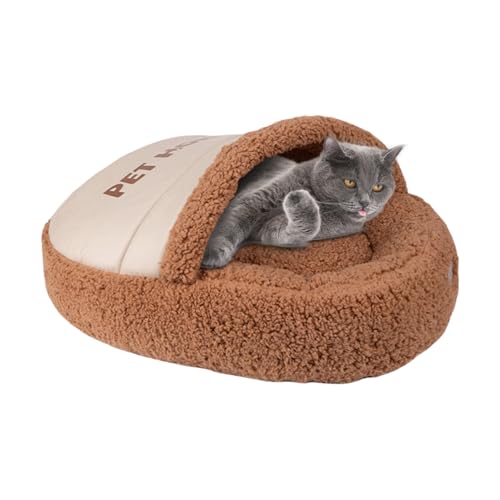 Jingmiger Katzenbett, Kuschelhöhle mit Decke | Zubehör für Haustiere, Schmusetuch, Babytragetasche, für Kätzchen, Outdoor, Winter Jingmiger Katzenbett, Kuschelhöhle mit Decke | Zubehör für Haustiere, Schmusetuch, Babytragetasche, für Kätzchen, Outdoor, Winter von Jingmiger