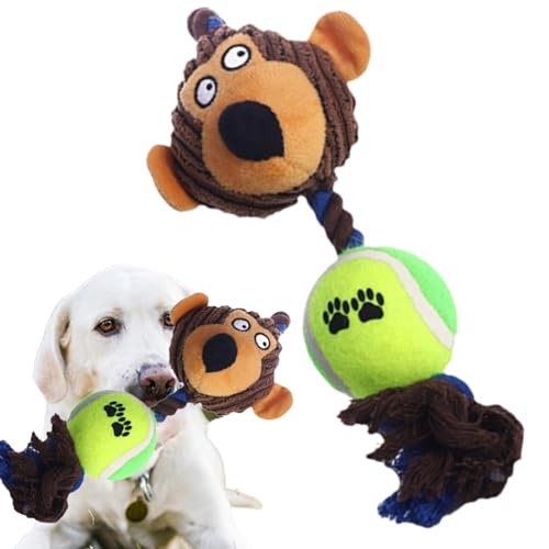 Jingmiger Kauspielzeug für Welpen, Kauspielzeug für Hunde,Haustierspielzeug aus Cord mit Cartoon-Tier-Design | Beißspielzeug mit Tennis-Baumwollseil für Welpen und kleine Rassen Jingmiger Kauspielzeug für Welpen, Kauspielzeug für Hunde,Haustierspielzeug aus Cord mit Cartoon-Tier-Design | Beißspielzeug mit Tennis-Baumwollseil für Welpen und kleine Rassen von Jingmiger