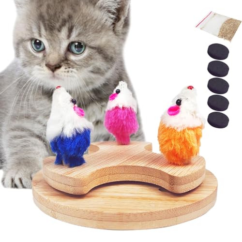 Jingmiger Mausspielzeug für Katzen,Katzenspielzeug | Kätzchen-Maus-Spielzeug | Kätzchen-Maus-Plattenspieler, interaktives Spielzeug, Welpen-Kratzspiel für große und mittelgroße Katzen Jingmiger Mausspielzeug für Katzen,Katzenspielzeug | Kätzchen-Maus-Spielzeug | Kätzchen-Maus-Plattenspieler, interaktives Spielzeug, Welpen-Kratzspiel für große und mittelgroße Katzen von Jingmiger