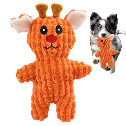 Jingmiger Quietschendes Hundespielzeug | Weiches Hundespielzeug mit Quietscher - Bissfeste Bereicherung Für Zahnreinigung Unterhaltung Gesellschaft - Outdoor Spiel Aggressives Langeweile Linderung von Jingmiger