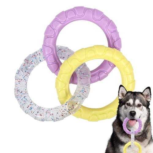 Kauspielzeug für Hunde, Zahnspielzeug für Welpen - Interaktives Kauringspielzeug für Hunde - Zahnreinigungs-Kauspielzeug-Ring, unzerstörbares Hundespielzeug für kleine, mittelgroße und große Hunde Kauspielzeug für Hunde, Zahnspielzeug für Welpen - Interaktives Kauringspielzeug für Hunde - Zahnreinigungs-Kauspielzeug-Ring, unzerstörbares Hundespielzeug für kleine, mittelgroße und große Hunde von Jingmiger