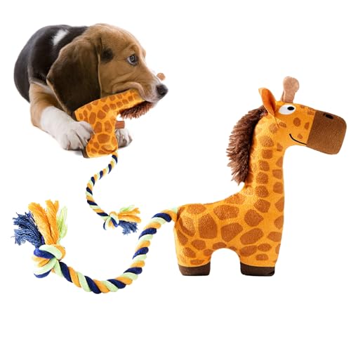 Plüsch Quietsch Hundespielzeug - Weiches Hundespielzeug mit Quietschfunktion | Interaktives lustiges Spiel zur Bereicherung für Bulldoggenwelpen und ältere Hunde, für Zuhause, Innenbereich, Reisen und Plüsch Quietsch Hundespielzeug - Weiches Hundespielzeug mit Quietschfunktion | Interaktives lustiges Spiel zur Bereicherung für Bulldoggenwelpen und ältere Hunde, für Zuhause, Innenbereich, Reisen und von Jingmiger