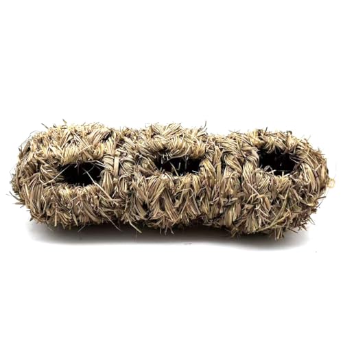 Jingsen Gras Vogelnest, Handgewebtes Vogelhaus, Rundes Kolibrihaus für Innen- und Außenbereich, Gartendekoration, Nistkästen für kleine Vögel (Grün, Einheitsgröße) von Jingsen