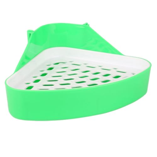 Jingyash Ecktoilette für Kaninchenkäfig, Ecktoilette für Kaninchen, Kaninchenkäfig, Toilette, Dreieckige Töpfchenkiste für Kaninchen, , Hamster, Meerschweinchen, Chinchilla, Frettchen, Galesaur von Jingyash