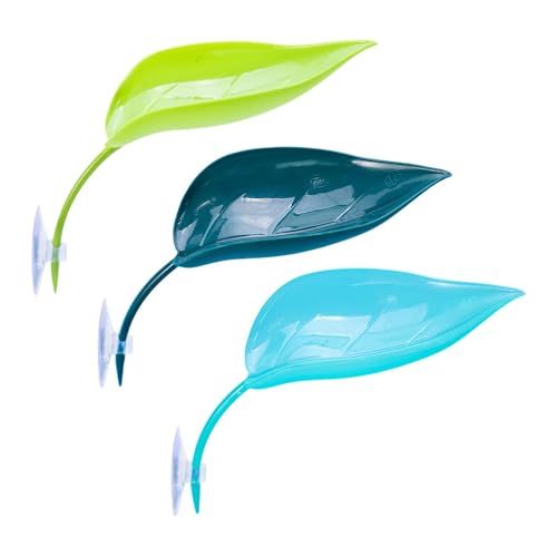 Jingyash Saugnapf Frosch Sitzstange Terrarium Blatt Saugnapf Reptilien Dekorationen Realistische Vielseitige Reptilien Ruhen Basking Supplies für Geckos von Jingyash