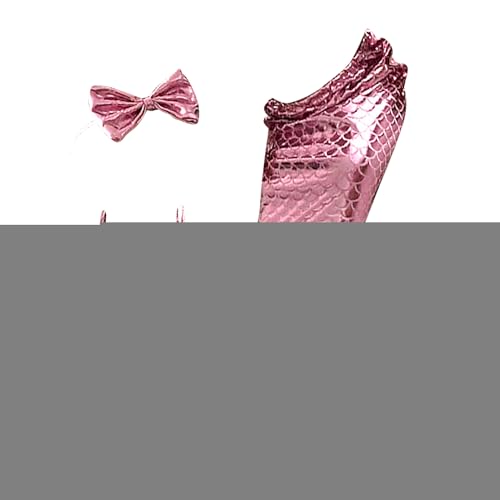 Jingyash Welpen-Meerjungfrauen-Outfit | Katzenkleidung mit Schleife, Stirnband und Neckholder-Top – Haustierkostüm, kreative lustige Foto-Requisiten für Halloween, Geburtstag Jingyash Welpen-Meerjungfrauen-Outfit | Katzenkleidung mit Schleife, Stirnband und Neckholder-Top – Haustierkostüm, kreative lustige Foto-Requisiten für Halloween, Geburtstag von Jingyash