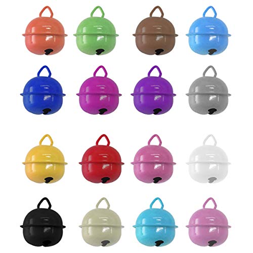 Jinlaili 16PCS Hunde Glocke, Hundeglocken, Katze Glocke für Hundehalsband Charme, Bunte Metallglöckchen, Katzenglocke Pendant Bells Hunde Halskette Zubehör Dekoration, Haustier Anhänger Zubehör Jinlaili 16PCS Hunde Glocke, Hundeglocken, Katze Glocke für Hundehalsband Charme, Bunte Metallglöckchen, Katzenglocke Pendant Bells Hunde Halskette Zubehör Dekoration, Haustier Anhänger Zubehör von Jinlaili