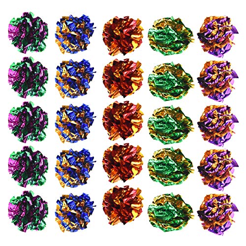 Jinlaili 20PCS Bunte Katze Spielzeug Bälle 6CM, Katzenspielzeug Bälle, Knisternde Bälle, Kätzchen Spielzeug interaktives, Kätzchen Spielzeug Kugeln, Katzenspielzeug Ball für Katze Hunde Kitty Jinlaili 20PCS Bunte Katze Spielzeug Bälle 6CM, Katzenspielzeug Bälle, Knisternde Bälle, Kätzchen Spielzeug interaktives, Kätzchen Spielzeug Kugeln, Katzenspielzeug Ball für Katze Hunde Kitty von Jinlaili