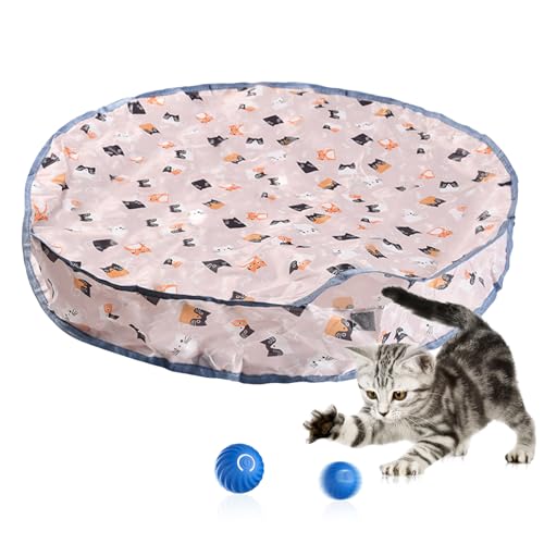 Jinlaili Elektrisch Katzenspielzeug, Elektrisch Katzenball, Interaktives Spielzeug für Katzen, 360° Selbstdrehender Katzenball, Schnelles Rollen, Intelligentes Katzenspielzeug für Katzen Versteckspiel Jinlaili Elektrisch Katzenspielzeug, Elektrisch Katzenball, Interaktives Spielzeug für Katzen, 360° Selbstdrehender Katzenball, Schnelles Rollen, Intelligentes Katzenspielzeug für Katzen Versteckspiel von Jinlaili
