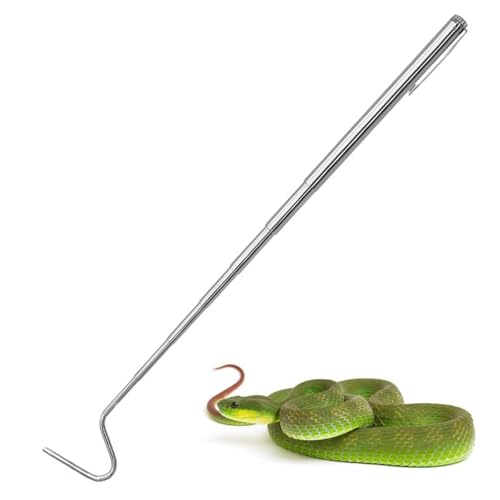 JinliangGuo Einteiliger Schlangenhaken aus Metall, rostfrei, Schlangenfänger, für den Außenbereich, Reptilien, Stahl, Teleskopschlangenfänger für Reptilienfangkontrolle JinliangGuo Einteiliger Schlangenhaken aus Metall, rostfrei, Schlangenfänger, für den Außenbereich, Reptilien, Stahl, Teleskopschlangenfänger für Reptilienfangkontrolle von JinliangGuo