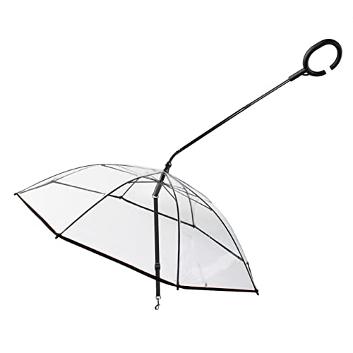 Jinmen 2 Pcs Hundeschirm mit Leine - Easy View Clear Folding Pet Verstellbarer Regenschirm - Hält Ihr Haustier trocken und bequem bei Regen mit Leine, verstellbarem Hundeschirm mit C-förmigem Griff Jinmen 2 Pcs Hundeschirm mit Leine - Easy View Clear Folding Pet Verstellbarer Regenschirm - Hält Ihr Haustier trocken und bequem bei Regen mit Leine, verstellbarem Hundeschirm mit C-förmigem Griff von Jinmen