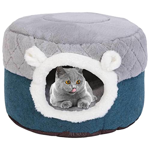 Jinmen Katzenhöhle | Tragbare kleine Katzenbetten aus Polyester für Hauskatzen,2-in-1-Haustierbedarf, Katzenbetten und -möbel, tiefer Schlaf, bequem für Haustiere, Katzen, Welpen von Jinmen