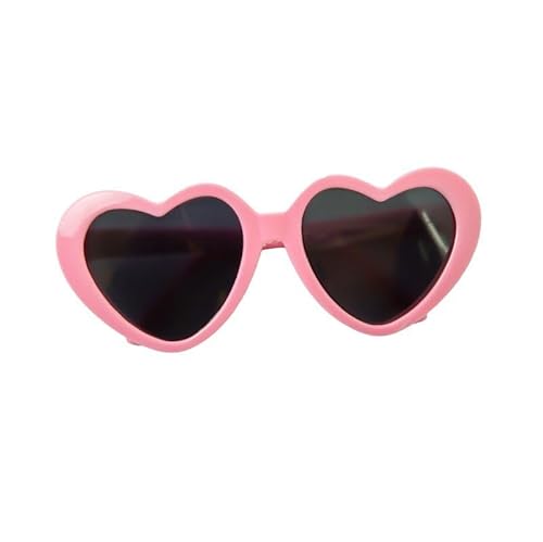 Rosa Haustier-Sonnenbrille in Herzform, Foto-Requisiten, niedliche Haustier-Sonnenbrille, Katzen-Brille, Sonnenblumen-Brille, Haustier-Party-Dekoration für kleine Hunde, Katzenzubehör, niedliche Rosa Haustier-Sonnenbrille in Herzform, Foto-Requisiten, niedliche Haustier-Sonnenbrille, Katzen-Brille, Sonnenblumen-Brille, Haustier-Party-Dekoration für kleine Hunde, Katzenzubehör, niedliche von Jinshining