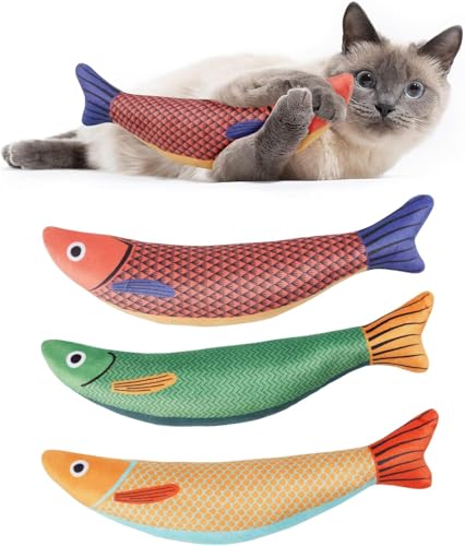 Jinsion 3 Stück Cat Toy, Katzen Spielzeug mit Glocke im Inneren, 20 cm Katzen Zubehör Indoor, Plüsch Spielzeug für Katzen, Cat Toys for Indoor Cats für Zahnen, Interactive Cat Toy Jinsion 3 Stück Cat Toy, Katzen Spielzeug mit Glocke im Inneren, 20 cm Katzen Zubehör Indoor, Plüsch Spielzeug für Katzen, Cat Toys for Indoor Cats für Zahnen, Interactive Cat Toy von Jinsion