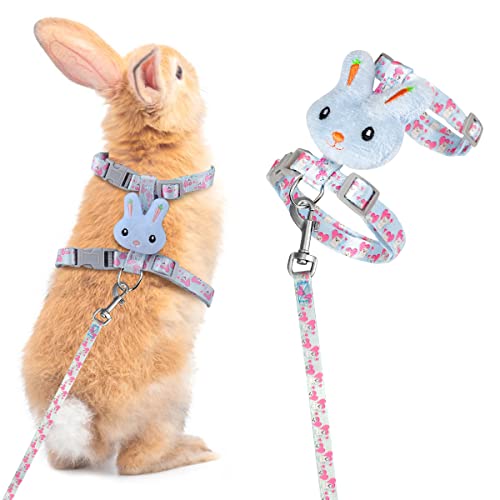 Kaninchen Katzen Geschirr mit Leine,Verstellbarer Kaninchenleine Katzenleine Hasenleine Zwergkaninchen mit Geschirr für Katzen,Softgeschirr Kaninchengeschirr Katzen und Leine für Hasen Kleintiere Kaninchen Katzen Geschirr mit Leine,Verstellbarer Kaninchenleine Katzenleine Hasenleine Zwergkaninchen mit Geschirr für Katzen,Softgeschirr Kaninchengeschirr Katzen und Leine für Hasen Kleintiere von Jinsion