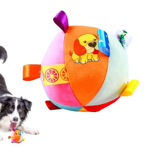 Beißball für Welpen, quietschendes Hundespielzeug – niedlicher Plüschball – weiches Beißspielzeug für weiche Reinigung – Trainingsspielzeug für kleine, mittelgroße und große Hunde Beißball für Welpen, quietschendes Hundespielzeug – niedlicher Plüschball – weiches Beißspielzeug für weiche Reinigung – Trainingsspielzeug für kleine, mittelgroße und große Hunde von Jinyilwn